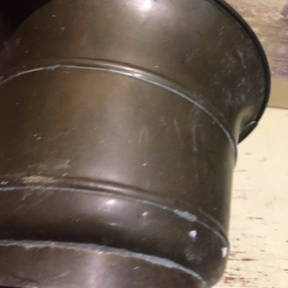 Vintage Brass Planter Pot Flower View 5